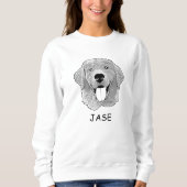Golden Retriever Hund Personalisiert Pet Lover Sweatshirt (Vorderseite)