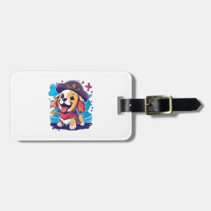 Golden Retriever Hund Pirate Gepäckanhänger