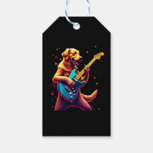 Golden Retriever Hund Playing Electric Guitar Rock Geschenkanhänger