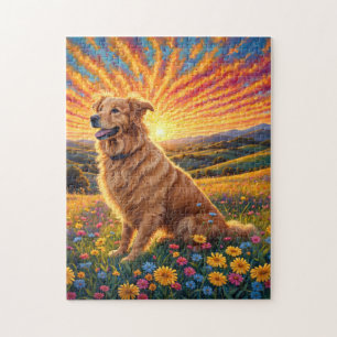Golden Retriever Hund Puzzle