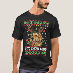 Golden Retriever Hund Rentier Bis Schnee Gut Hässl T-Shirt
