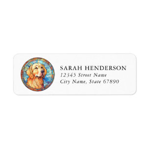 Golden Retriever Hund Rücksendeadressetiketten