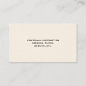 Golden Retriever Hund Silhouette Business Card Visitenkarte (Rückseite)