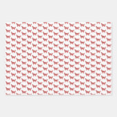 Golden Retriever Hund Silhouette Red Merry Woofmas Geschenkpapier Set (Vorderseite 3)