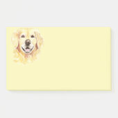 Golden Retriever Hund Tier Aquarell Post-it Klebezettel (Vorderseite)