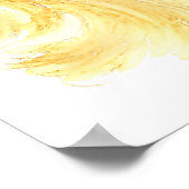 Golden Retriever Hund Tier Aquarell Poster (Ecke)