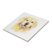 Golden Retriever Hund Tier Keramik Fliese (Seite)