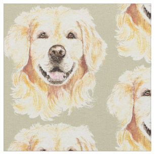 Golden Retriever Hund Tierwerbung Stoff