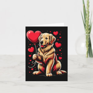 Golden Retriever Hund Valentinstag Hundebesitzer V Karte