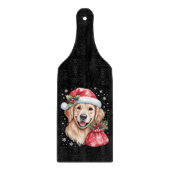 Golden Retriever Hund Weihnachts-Weihnachtsfeier Schneidebrett (Vorderseite)