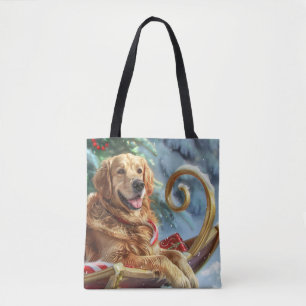 Golden Retriever Hund Weihnachtsfestlich Tasche