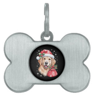 Golden Retriever Hund Weihnachtslicht Feiertagsfei Tiermarke