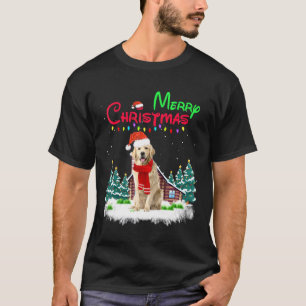 Golden Retriever Hund Weihnachtsmannmütze Weihnach T-Shirt