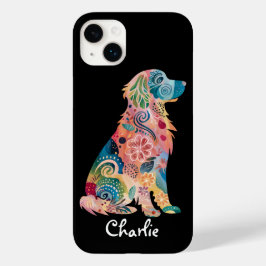 Golden Retriever Hunde Abstrakte Blume Case-Mate iPhone 14 Plus Hülle