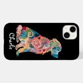 Golden Retriever Hunde Abstrakte Blume Case-Mate iPhone Hülle (Rückseite (Horizontal))