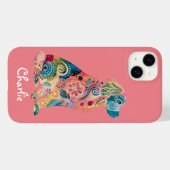 Golden Retriever Hunde Abstrakte Blume Case-Mate iPhone Hülle (Rückseite (Horizontal))