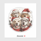 Golden Retriever Hunde Aufkleber (Blatt)