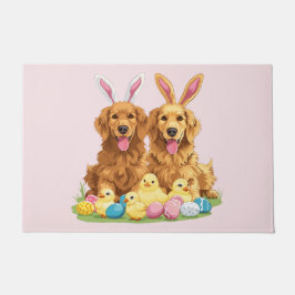Golden Retriever Hunde Bunny Ears Fußmatte