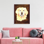Golden Retriever Hunde Kunst Leinwanddruck (Insitu (Wohnzimmer))