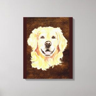 Golden Retriever Hunde Kunst Leinwanddruck