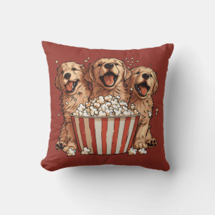 Golden Retriever Hunde Movie Popcorn Eimer Kissen
