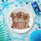 Golden Retriever Hunde Movie Popcorn Eimer Pappteller (Party)