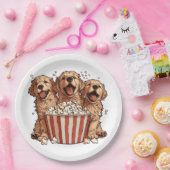 Golden Retriever Hunde Movie Popcorn Eimer Pappteller (Party)