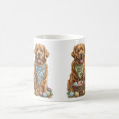 Golden Retriever Hunde Ostern Korb Kaffeetasse (Mittel)