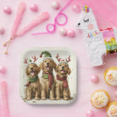 Golden Retriever Hunde Pappteller (Party)