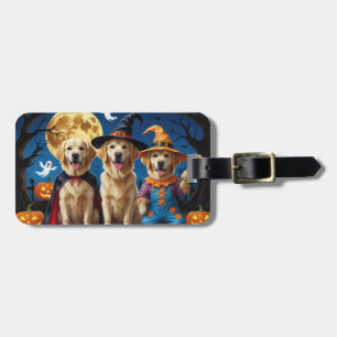 Golden Retriever Hunde Pumpkin Halloween Funny Gepäckanhänger