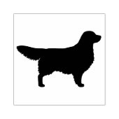 Golden Retriever Hunde Silhouette Gummistempel (Prägung)