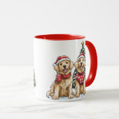 Golden Retriever Hunde Tasse (VorderseiteRechts)