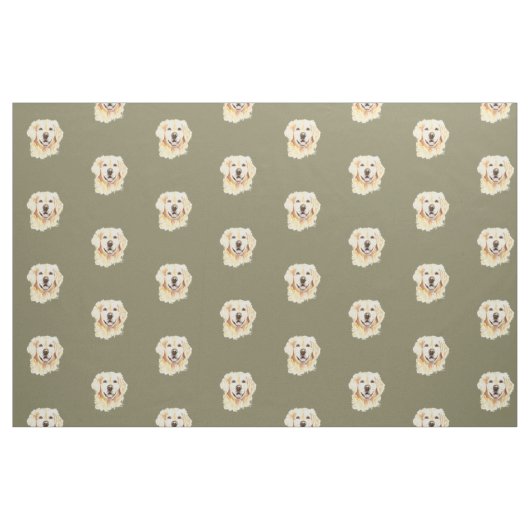 Golden Retriever Hunde Tierwerbung Stoff (Fat Quarter (45,7 x 55,9 cm))