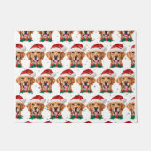 Golden Retriever Hunde Zucht Weihnachten Fußmatte (Vorderseite)