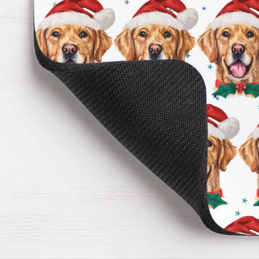 Golden Retriever Hunde Zucht Weihnachten Mousepad (Ecke)