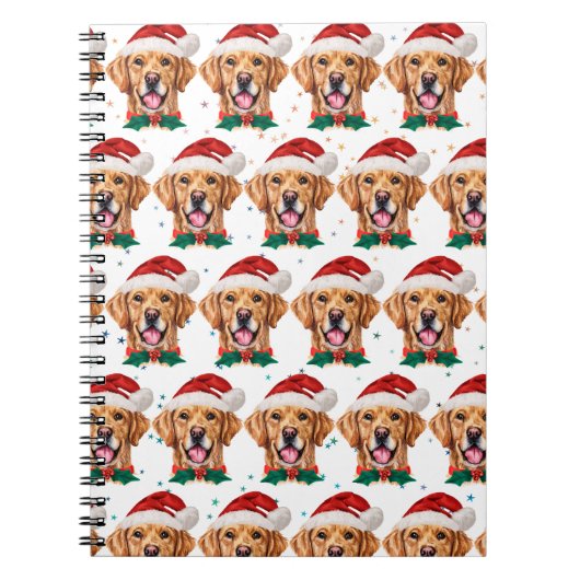 Golden Retriever Hunde Zucht Weihnachten Notizblock (Vorderseite)