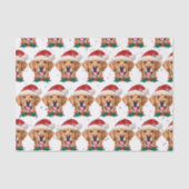 Golden Retriever Hunde Zucht Weihnachten Seidenpapier (Vorderseite)