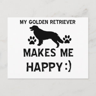 Golden Retriever Hundedesigns Postkarte