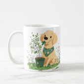 Golden Retriever Hundegarten Kaffeetasse (Links)