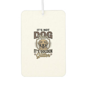 Golden Retriever Hundehaar Vintage Lustiges Shirt  Autolufterfrischer