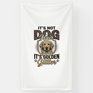 Golden Retriever Hundehaar Vintage Lustiges Shirt Banner