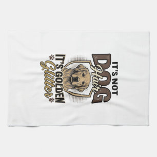 Golden Retriever Hundehaar Vintage Lustiges Shirt  Geschirrtuch