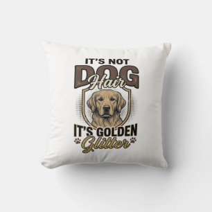 Golden Retriever Hundehaar Vintage Lustiges Shirt Kissen