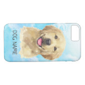 Golden retriever-Hundehaustier-Tier-Aquarell Case-Mate iPhone Hülle (Rückseite (Horizontal))