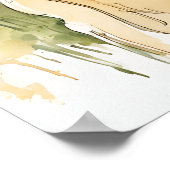 Golden Retriever - Hundekunst drucken Poster (Ecke)