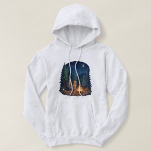 Golden Retriever Hundeliebhaber Camping Lagerfeuer Hoodie