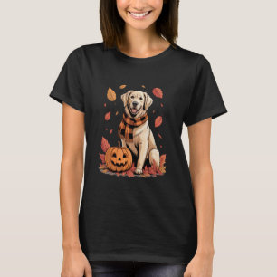 Golden Retriever Hundeliebhaber Kürbis Herbst Ernt T-Shirt