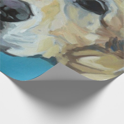 Golden retriever-HundePackpapier Geschenkpapier (Ecke)