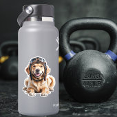 Golden Retriever Hundepilot Bester Freund Niedlich Aufkleber