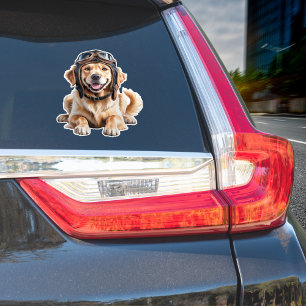 Golden Retriever Hundepilot Bester Freund Niedlich Aufkleber